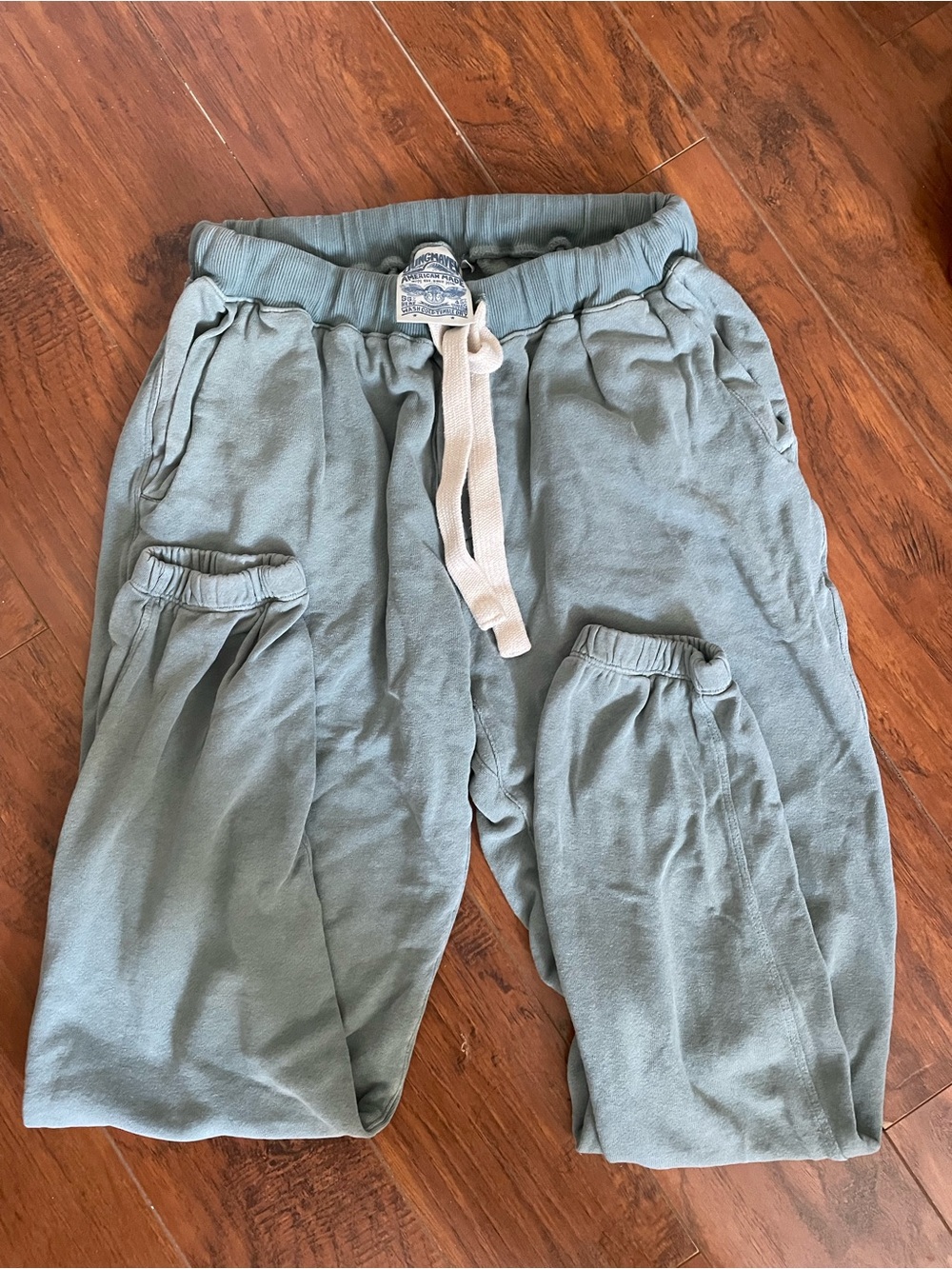 Jungmaven Men's Casual Drawstring Jogger Pants - Sage Green size L